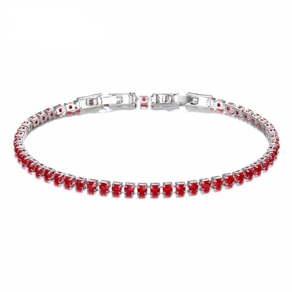 Red Tennis Bracelet